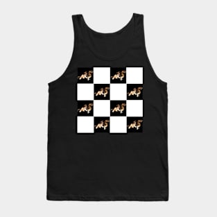 cat pattern Tank Top